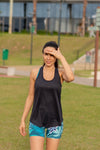High Waist Mid Shorts - Evergreen