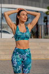 Mid Waist Long Shorts - Evergreen