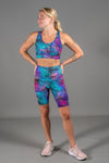 High Waist Long Shorts - Viper