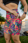 High Waist Mid Shorts - Amplify