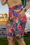 High Waist Long Shorts - Amplify