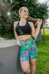 High Waist Mid Shorts - Havana