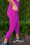 High Waist Unleashed 3/4 - Grape