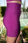High Waist Unleashed Mid Shorts - Grape