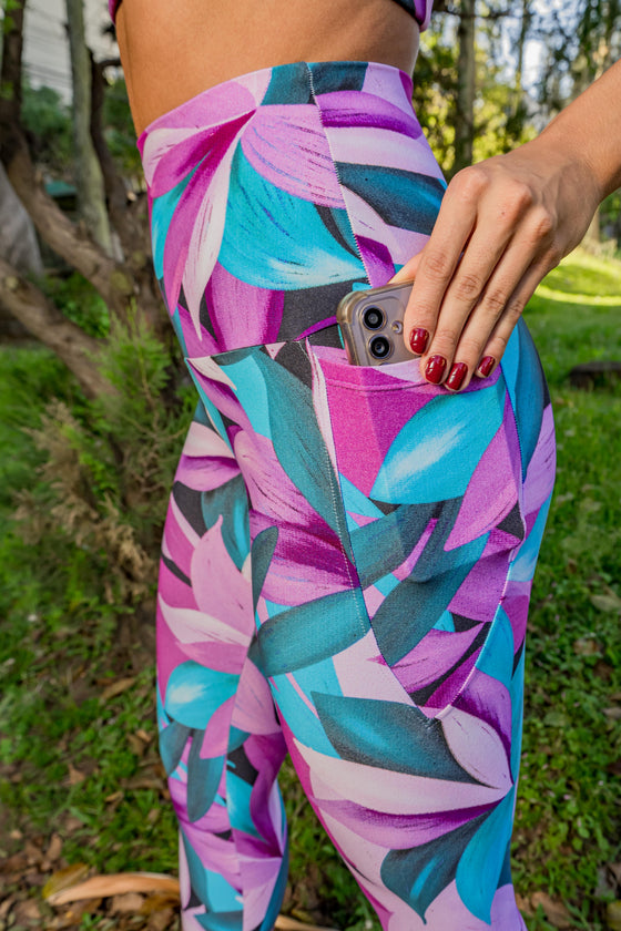 High Waist 7/8 - Waters Edge
