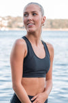 Keyhole Sports Bra - Black