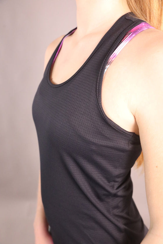 Energy Racerback Singlet - Black - RunFaster