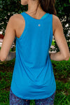 Fortune Wide Back Singlet - Turquoise - RunFaster