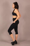 High Waist 5/8 - Black - RunFaster