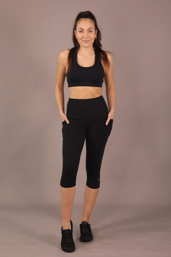 High Waist 5/8 - Black - RunFaster