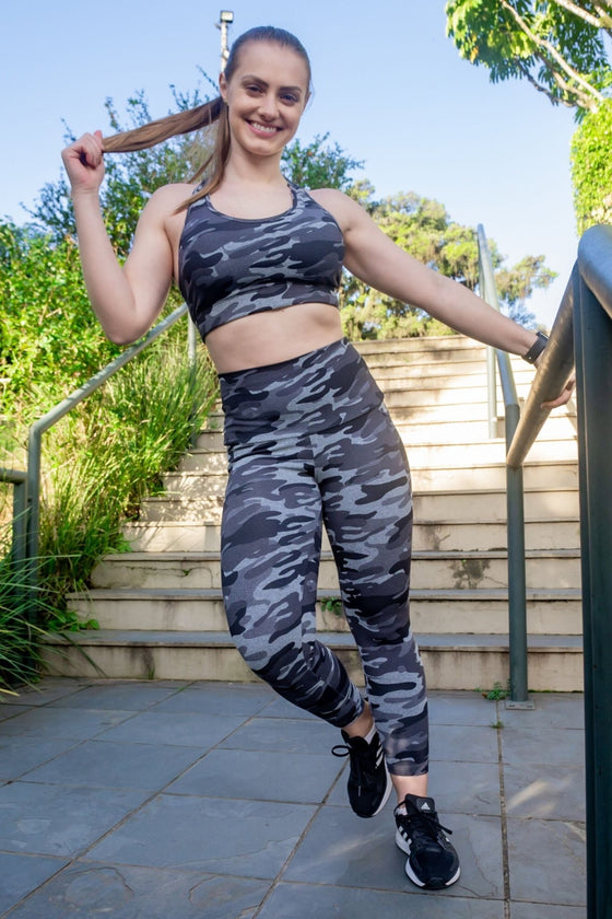 High Waist 7/8 - Camo - RunFaster