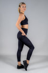 High Waist 7/8 - Unleashed 2.0 Black - RunFaster