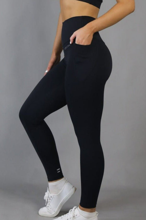 High Waist FL - Black - RunFaster