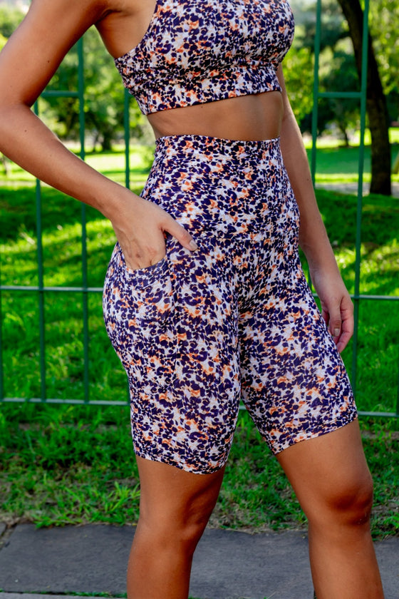 High Waist Long Shorts - Sirocco - RunFaster