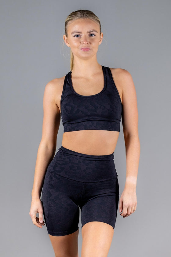 High Waist Mid Shorts - Unleashed 2.0 Black - RunFaster