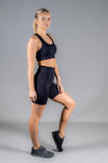 High Waist Mid Shorts - Unleashed 2.0 Black - RunFaster