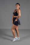High Waist Saskia Skort - Black - RunFaster
