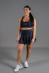 High Waist Saskia Skort - Black - RunFaster