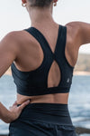 Keyhole Sports Bra - Black - RunFaster