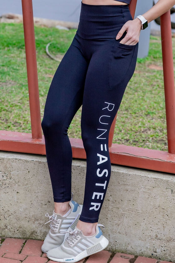 Logo High Waist FL - Black - RunFaster