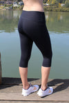 Mid Waist 5/8 - Black - RunFaster