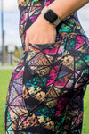 High Waist Mid Shorts - Obsidian