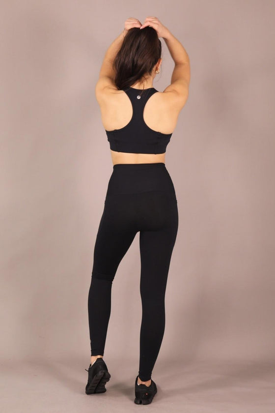 Preorder - High Waist FL - Black - RunFaster