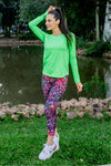 Sprinter Long Sleeve - Fluro Green - RunFaster