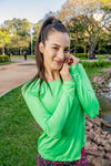 Sprinter Long Sleeve - Fluro Green - RunFaster