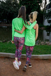 Sprinter Long Sleeve - Fluro Green - RunFaster